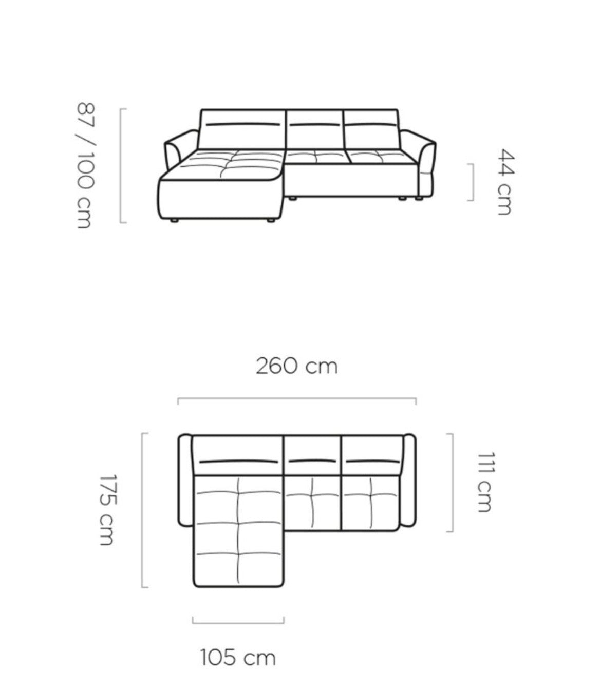 Murillo S 2M - 3 Seater Sofa