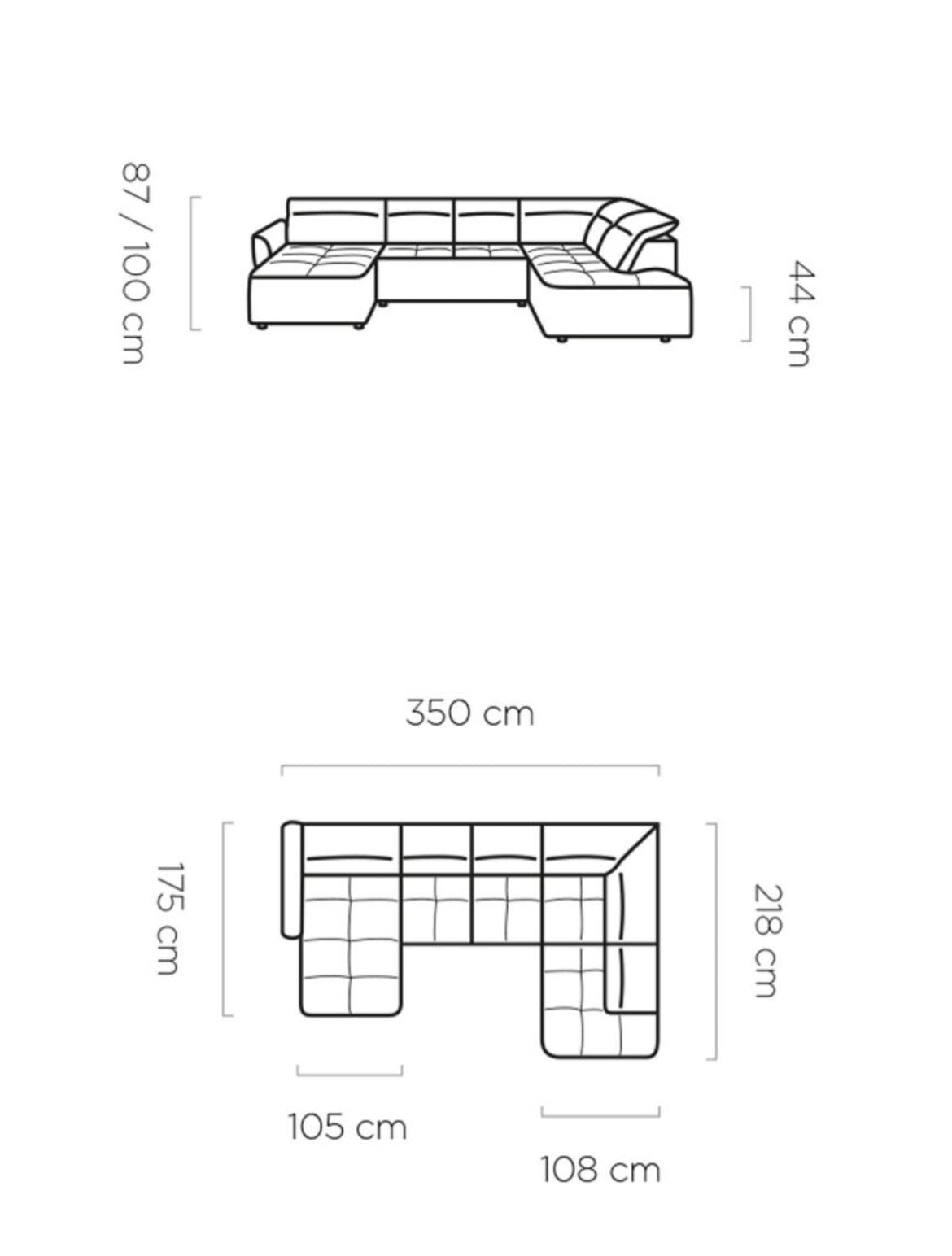 Murillo XL Right Corner Sofa