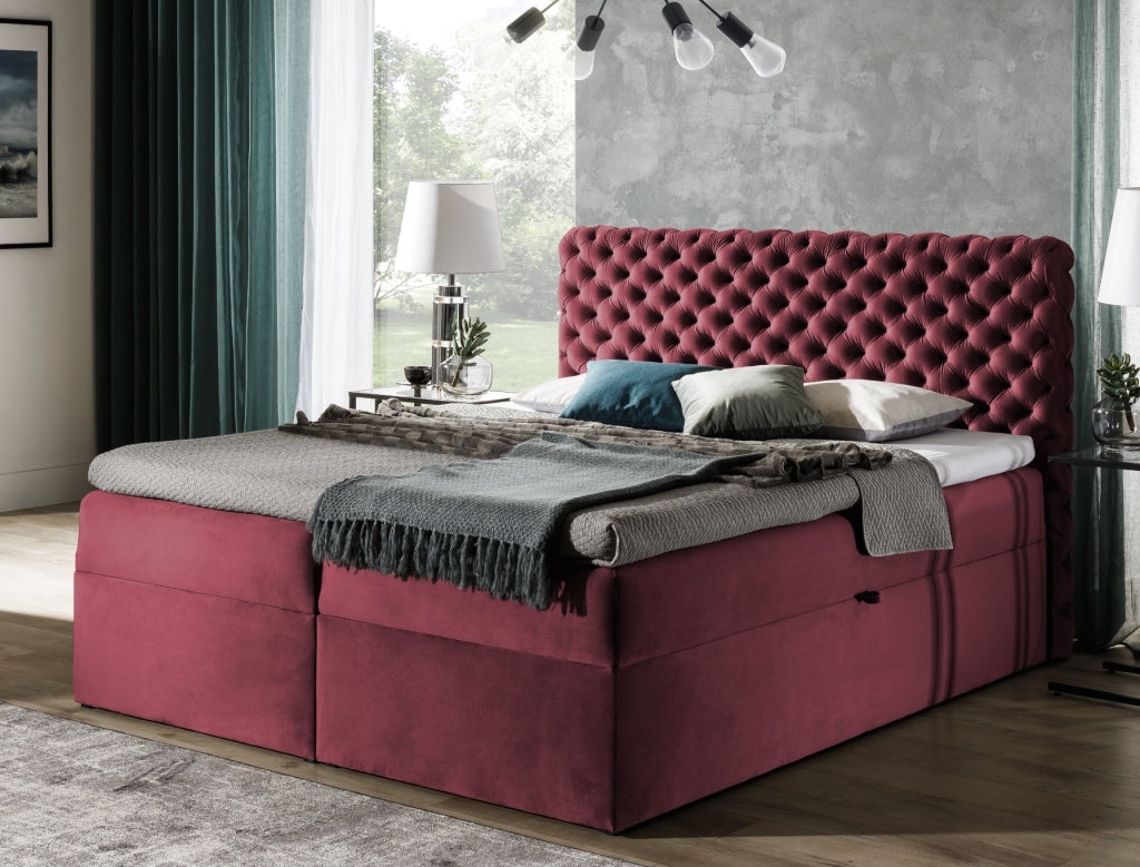 Chesterfield - Lit Coffre avec Matelas - vue 2
