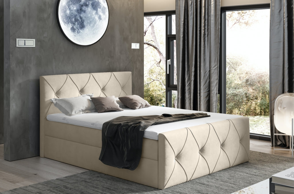 Crystal Lux - Lit Coffre avec Matelas