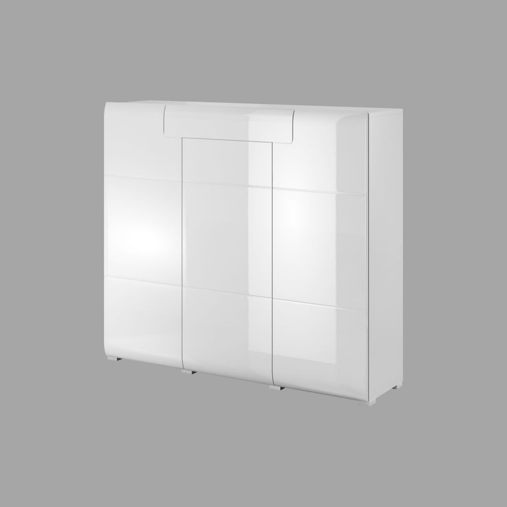 Toledo Blanc - Element suspendu avec etageres - vue 3