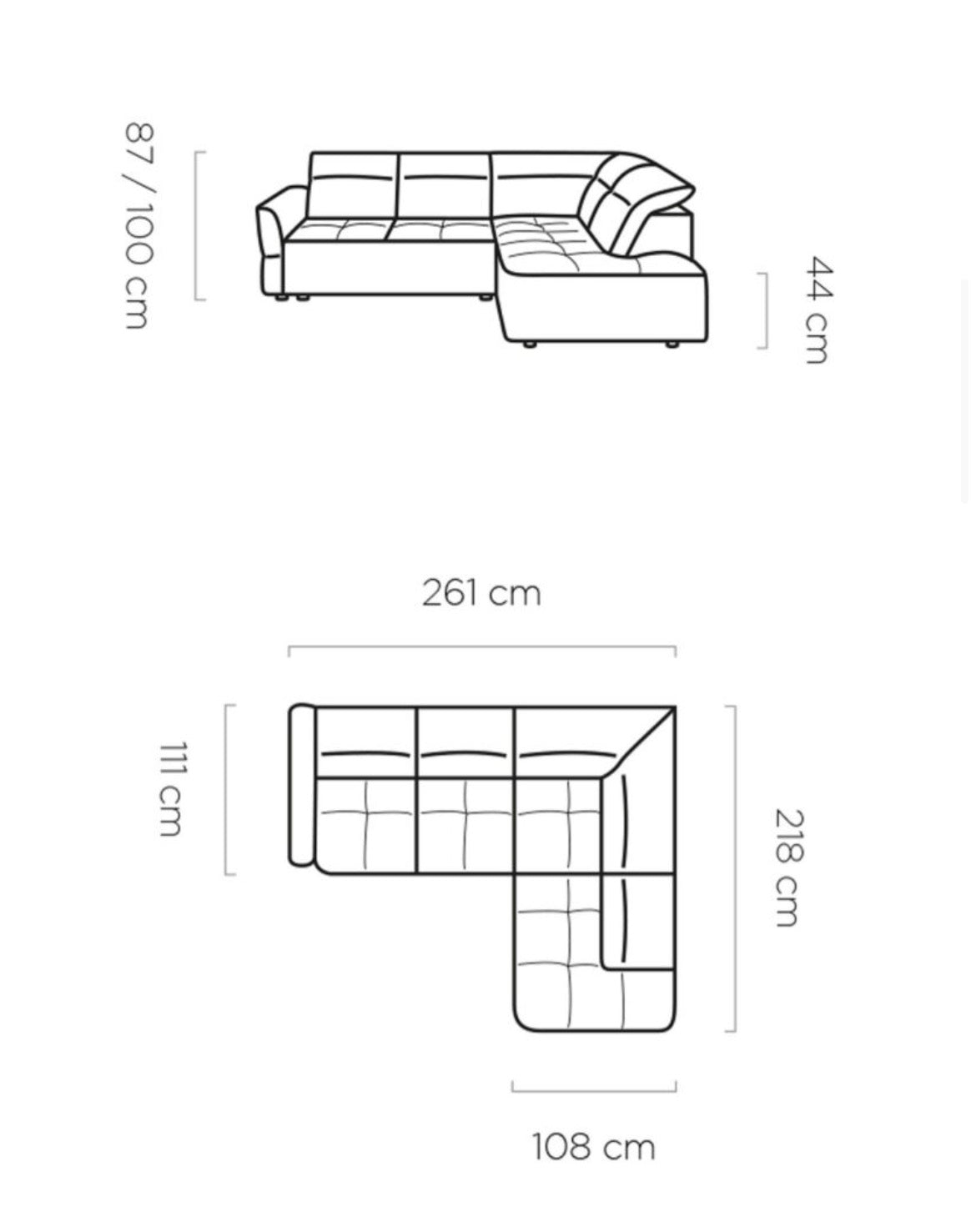 Murillo L Left Corner - Corner Sofa