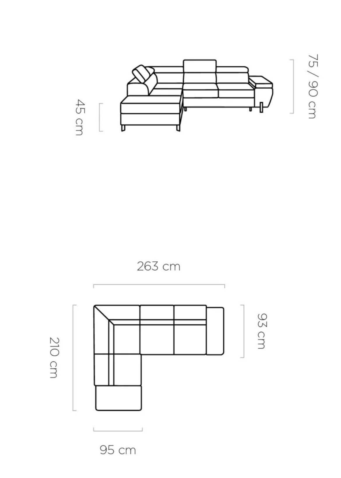 Molina L - Corner Sofa