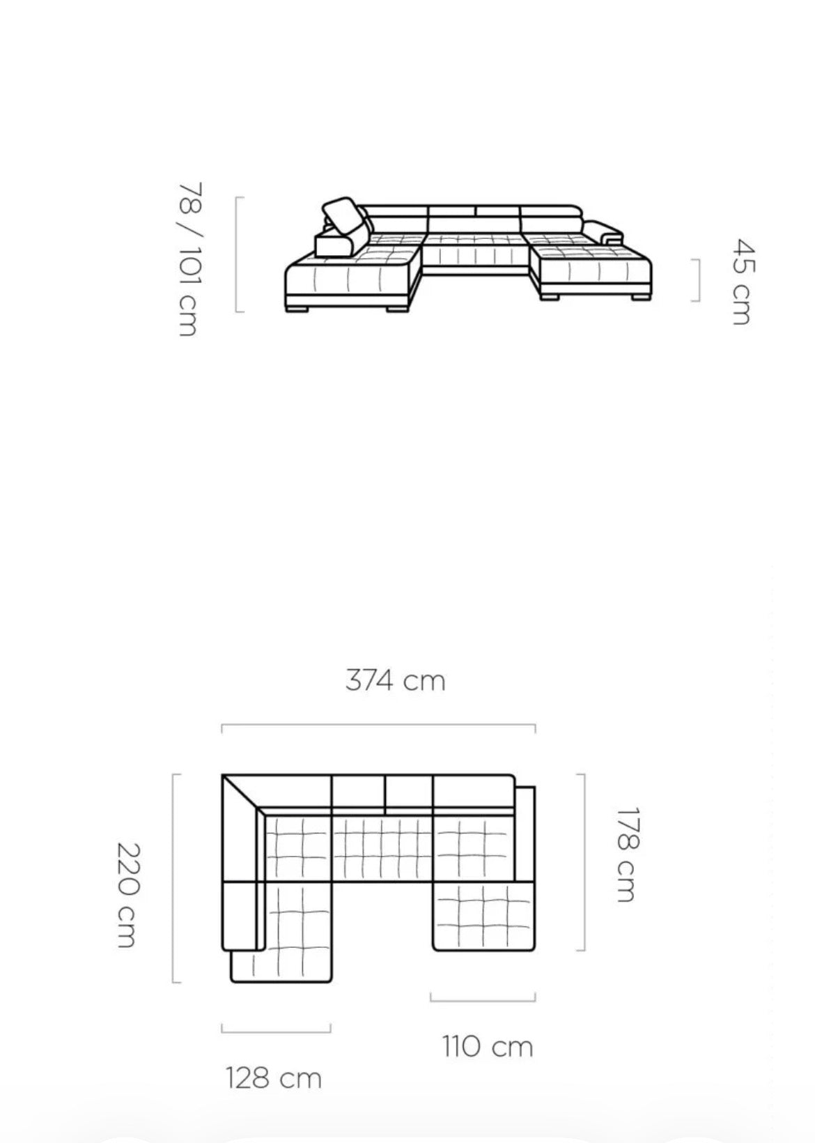 Campo XL - Electric Corner Sofa