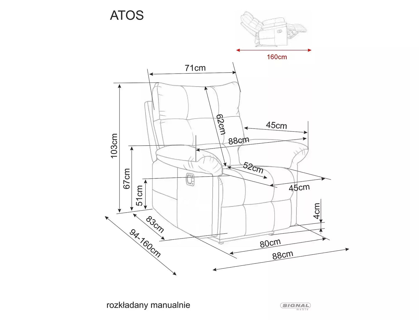 Atos Raven Sofa Bed