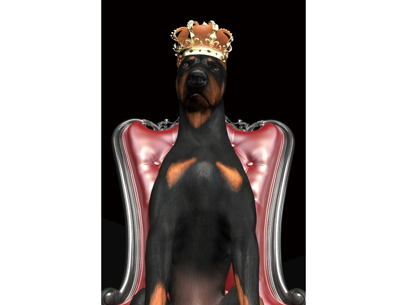 Painting Dog in Crown